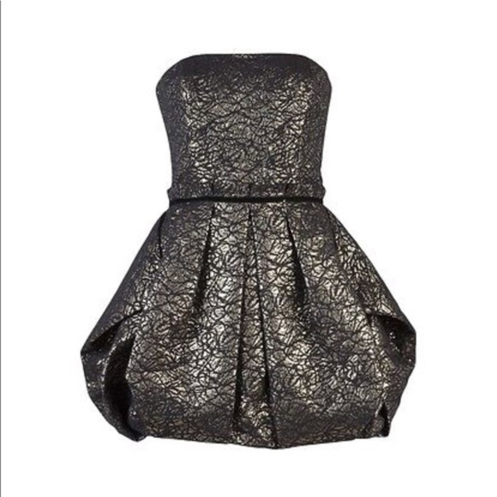 Rachel Zoe Metallic  Bubble dress